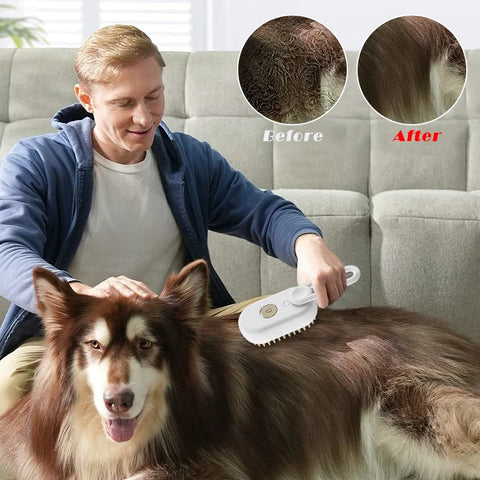 Cepillo Vaporizador Para Mascotas - Premium