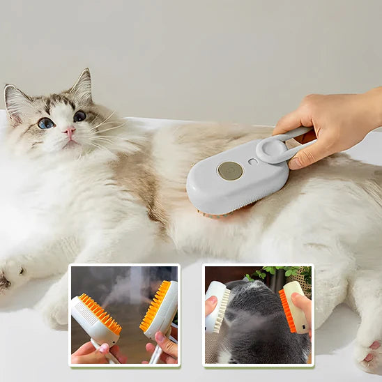 Cepillo Vaporizador Para Mascotas - Premium
